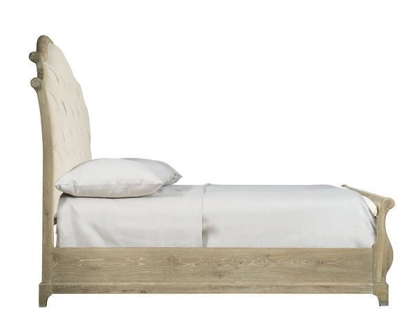 Product Image 2 for Rustic Patina Upholstered Sleigh Bed from Bernhardt Furniture