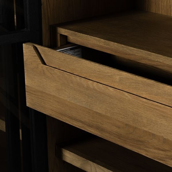 Millie Matte Black Wood Double Cabinet image 9