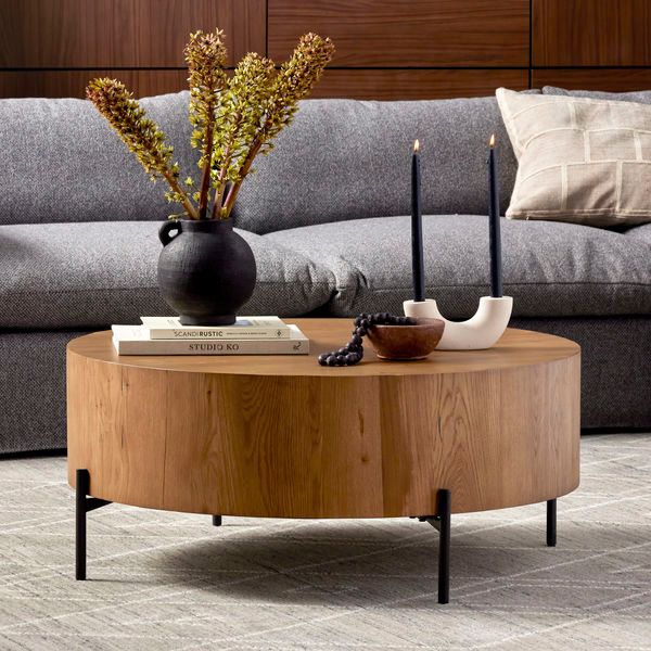 Product Image 2 for Eaton Drum Iron Coffee Table - Dark Gunmetal from Four Hands