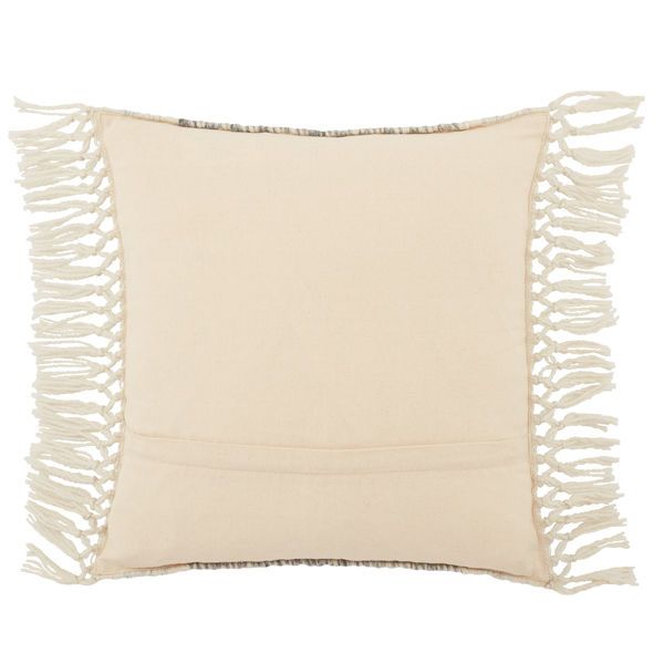 Haskell Indoor/ Outdoor Gray/ Ivory Geometric Pillow image 2