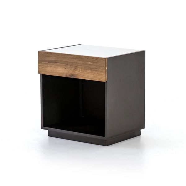 Holland Nightstand Grey Lacquer image 1