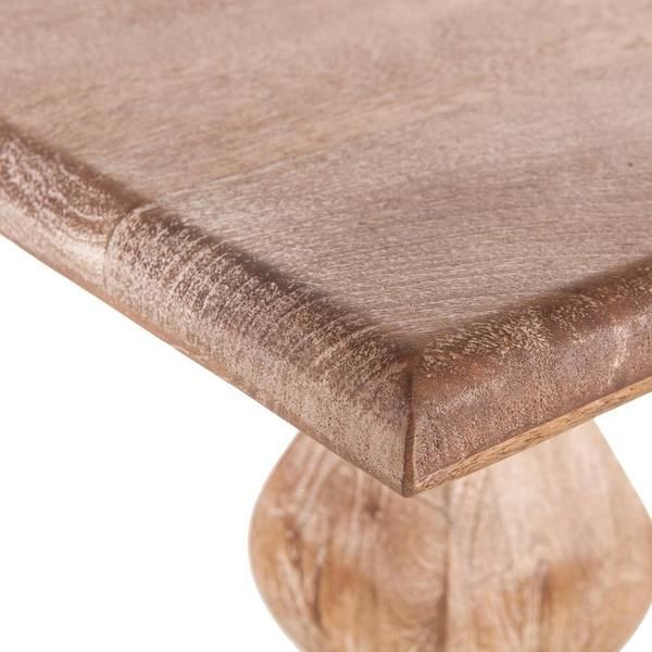 Product Image 2 for Pengrove 72 Inch Mango Wood Dining Bench In Antique Oak Finish from World Interiors