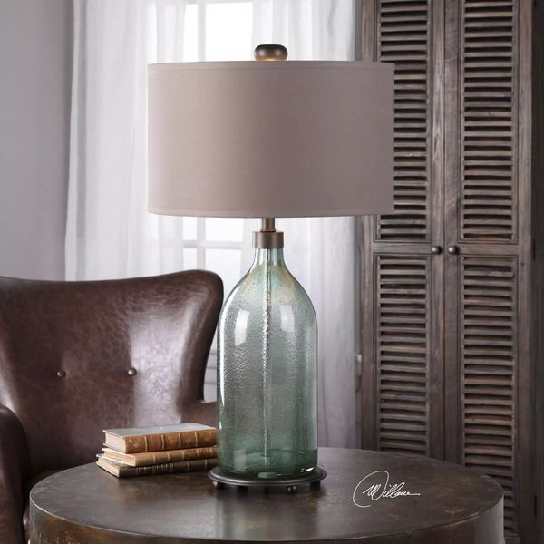 Product Image 2 for Uttermost Massana Gray Glass Table Lamp from Uttermost
