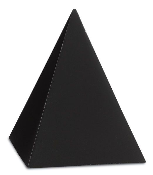 Product Image 2 for Black Concrete Pyramid from Currey & Company