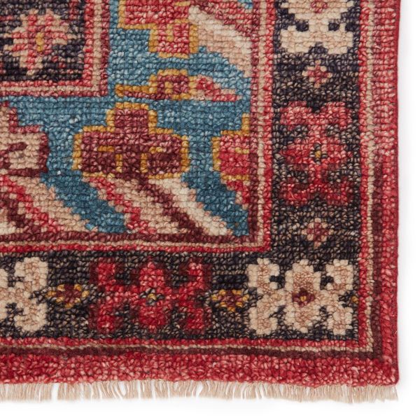 Product Image 2 for Donte Hand-Knotted Oriental Red/ Blue Rug from Jaipur 