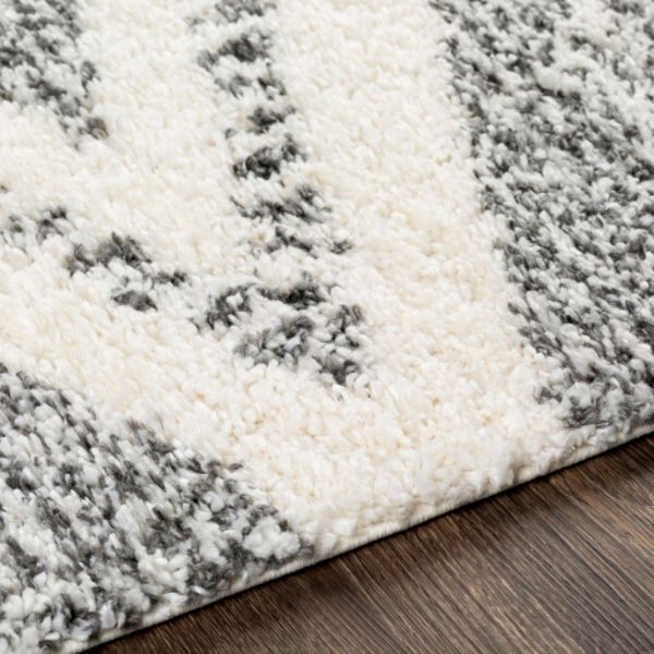 Product Image 2 for Deluxe Shag Cream / Charcoal Rug from Surya