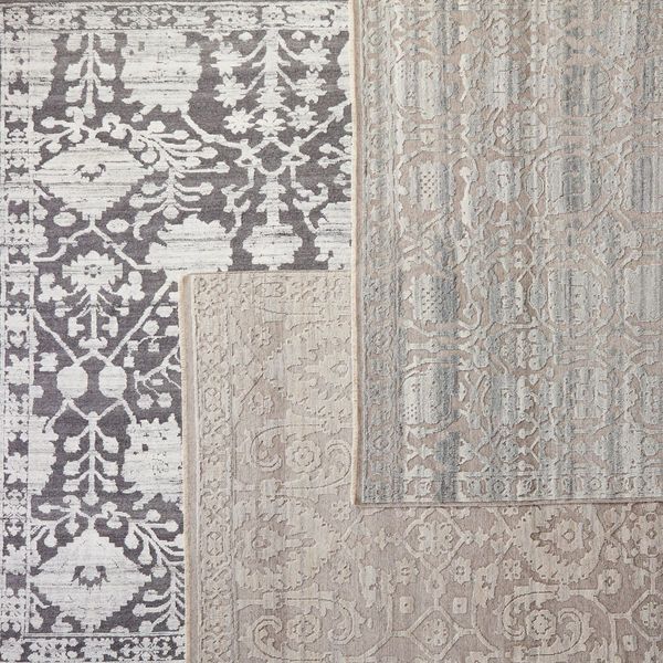 Product Image 3 for Riona Hand-Knotted Floral Gray/ White Rug from Jaipur 