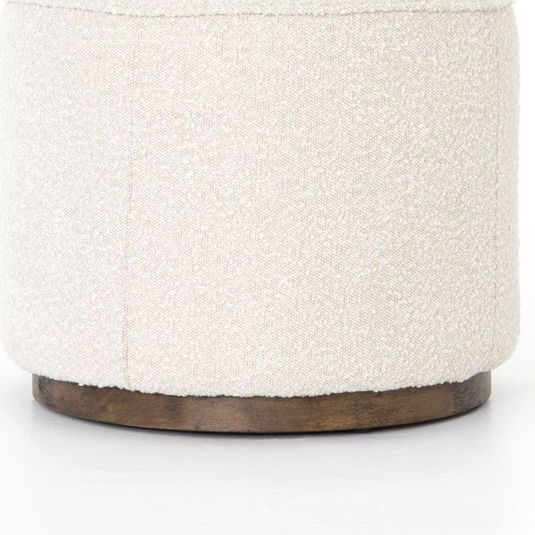 Product Image 6 for Sinclair Round Ottoman - Knoll Natural from Four Hands