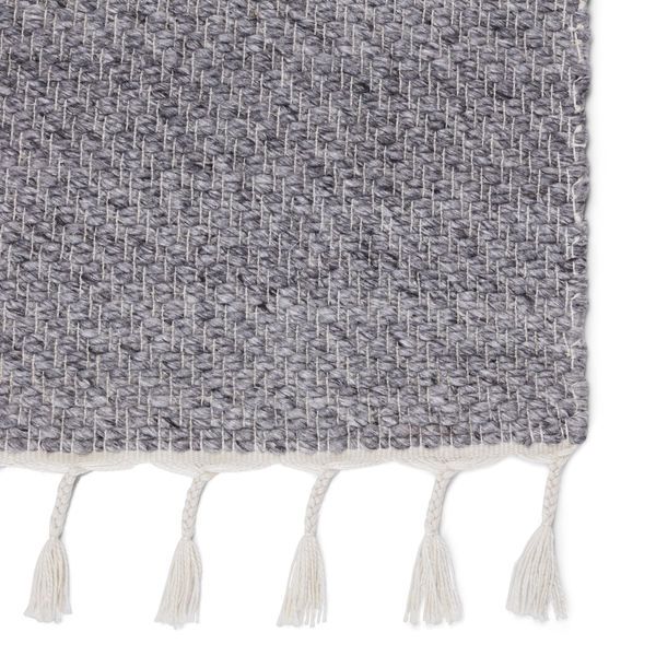 Product Image 2 for Encanto Indoor/ Outdoor Solid Gray/ White Rug from Jaipur 