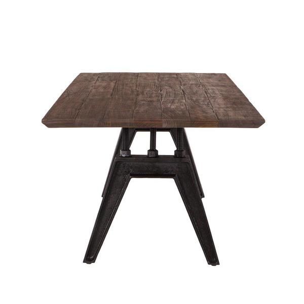 Product Image 3 for Dakota 84 Inch Rectangle Dining Table With Cast Iron Base from World Interiors