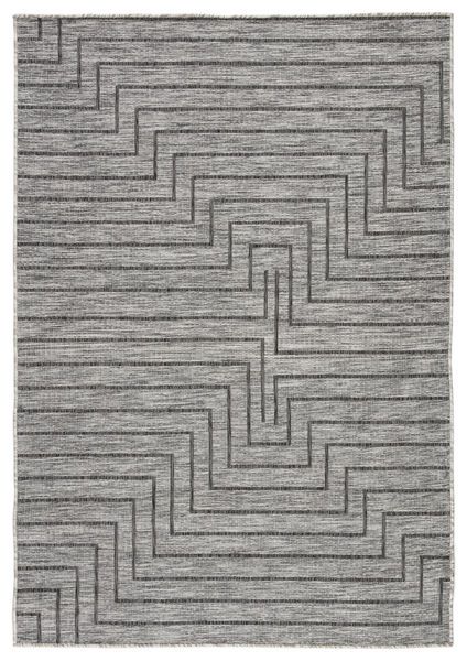 Xantho Indoor/ Outdoor Geometric Gray Rug By Nikki Chu image 1