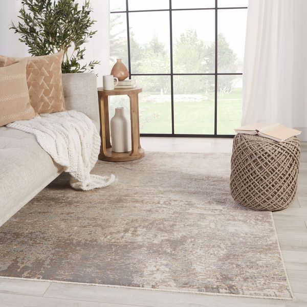Product Image 3 for Brisa Abstract Gray/ Cream Rug from Jaipur 