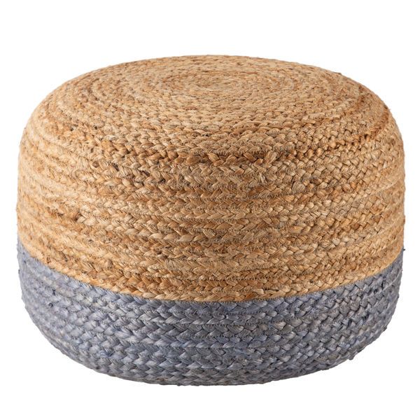 Product Image 5 for Oliana Ombre Light Gray/ Beige Cylinder Pouf from Jaipur 