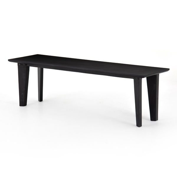 Product Image 1 for Axel Dining Bench Black Wash Poplar from Four Hands