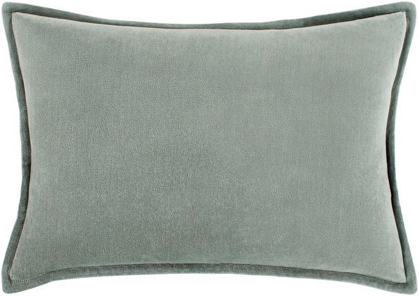 Cotton Velvet Sea Lumbar Pillow image 1