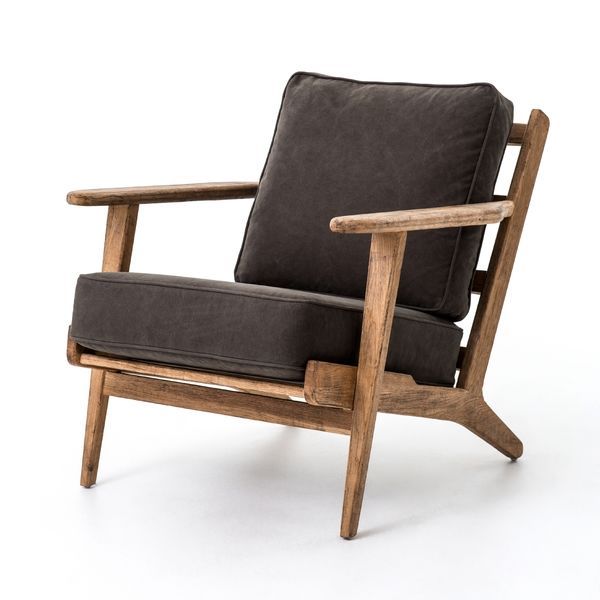Brooks Lounge Chair - Stonewash Dark Green image 1