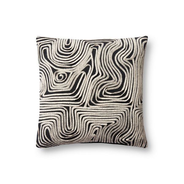 Product Image 1 for Brenna Black / Natural Pillow from Loloi