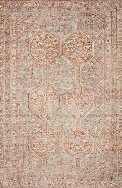 Product Image 4 for Jules Tangerine / Mist Rug from Loloi