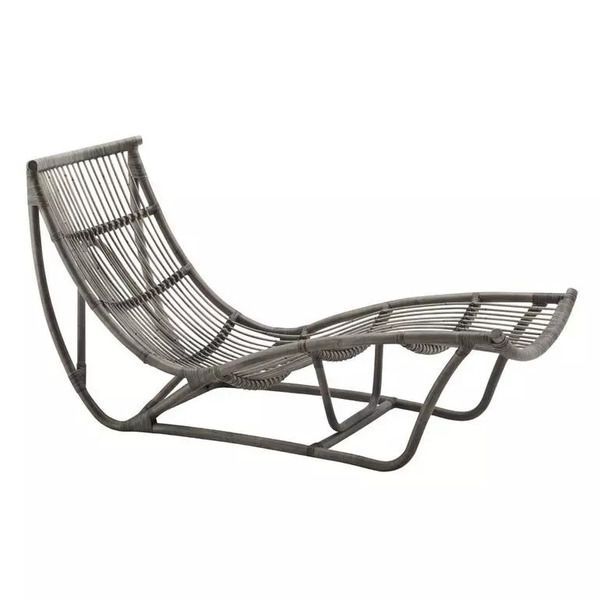 Michelangelo Chaise Lounge - Taupe Grey image 1