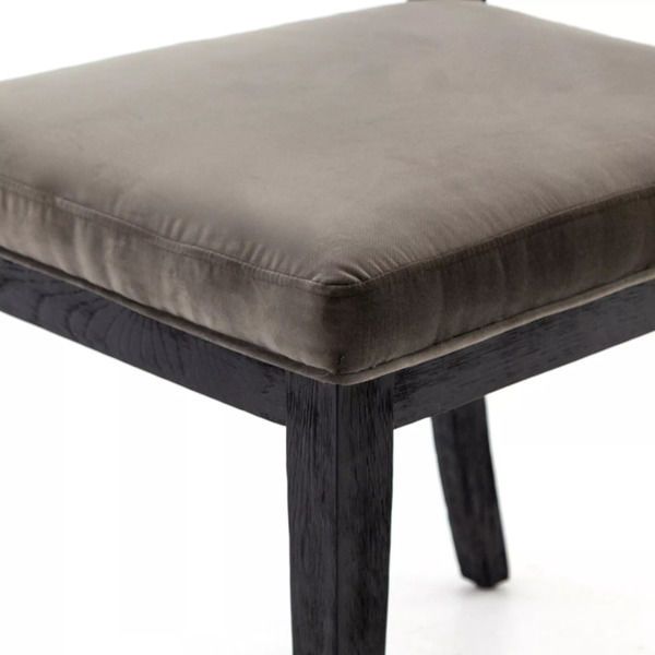 Product Image 2 for Sara Dining Chair Washed Velvet Grey from Four Hands