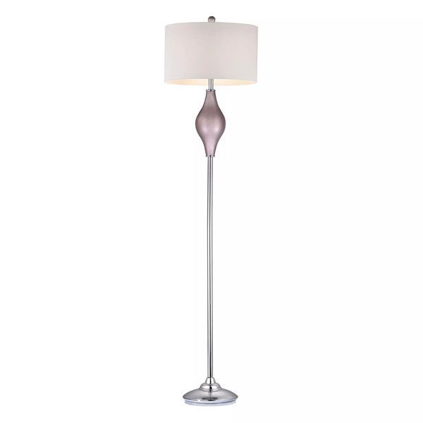 Product Image 1 for Lilac Glass Floor Lamp With White Shade from Elk Home
