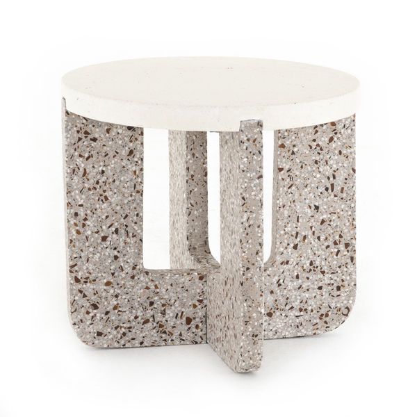 Lolita Outdoor End Table Amber & Grey image 1