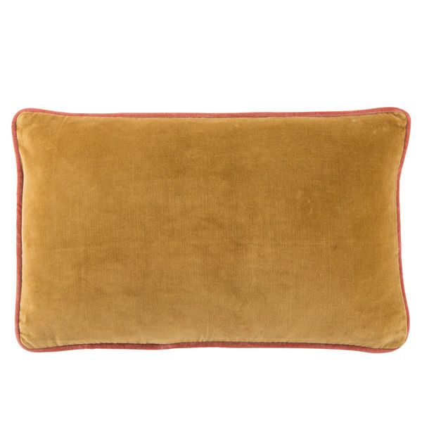 Lyla Solid Gold/ Cream  Lumbar Pillow image 1