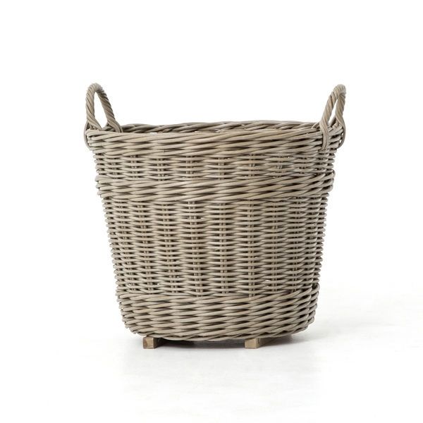 Product Image 3 for Woven Basket Vintage Grey from Four Hands