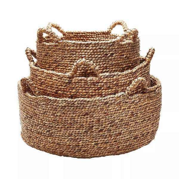 Natural Low Rise Baskets (Set of 3) image 1