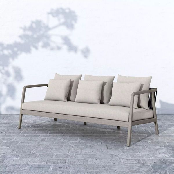 Numa Outdoor Sofa   Weathered Grey image 2