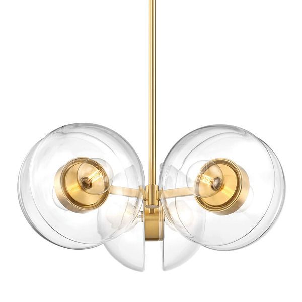 Product Image 1 for Kert 6-Light Large Chandelier - Aged Brass from Hudson Valley