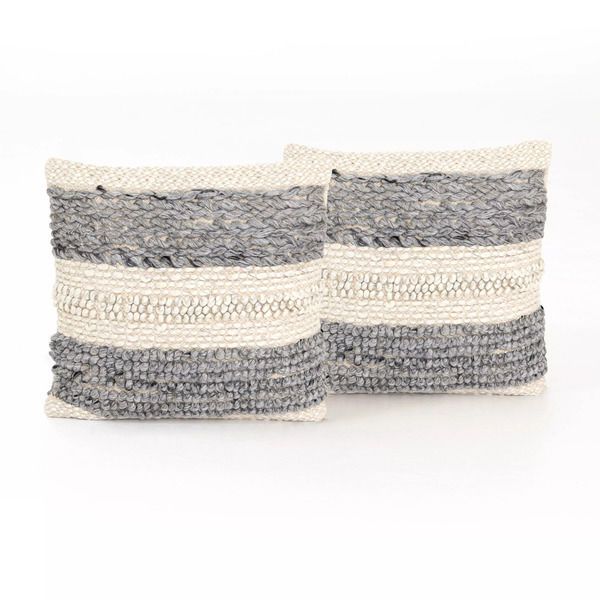 Textured Stripe Pillow, Set Of 2 image 1