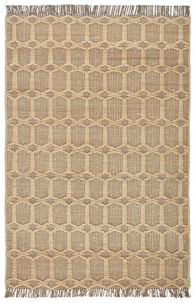Thierry Natural Trellis Dark Taupe / Gray Area Rug image 3