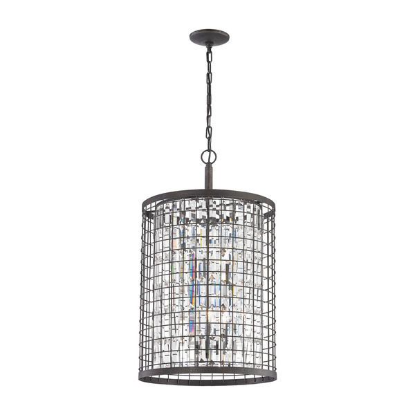 Product Image 1 for Nadina 4 Light Chandelier In Silverdust Iron from Elk Lighting