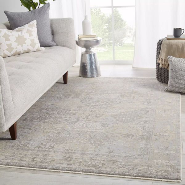 Product Image 3 for Lourdes Trellis Gray/ Cream Rug from Jaipur 