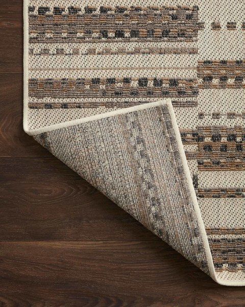 Product Image 5 for Rainier Ivory / Taupe Indoor / Outdoor Plaid Rug - 5'3" x 7'7" from Loloi