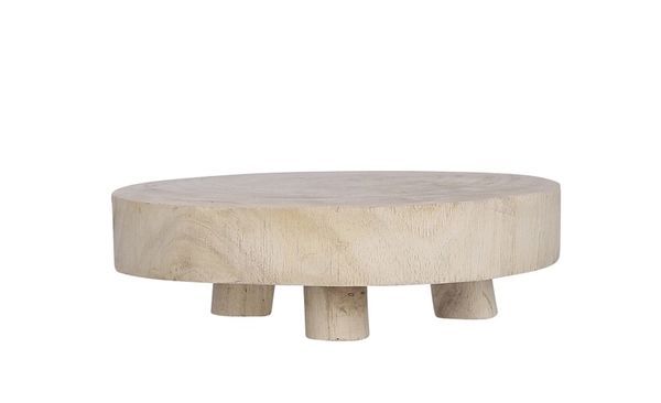 Samsun Natural Wood Pedestal Cake Stand image 2