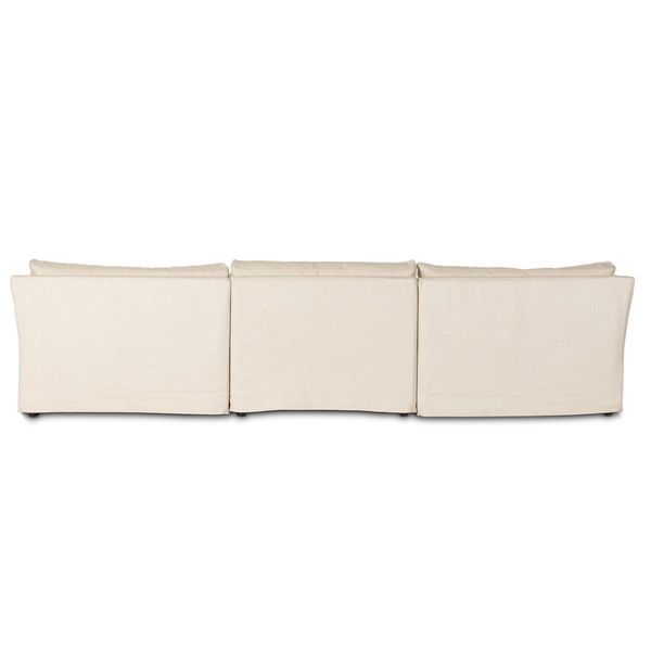 Product Image 6 for Delray 3 Piece Slipcover Sectional With Ottoman from Four Hands
