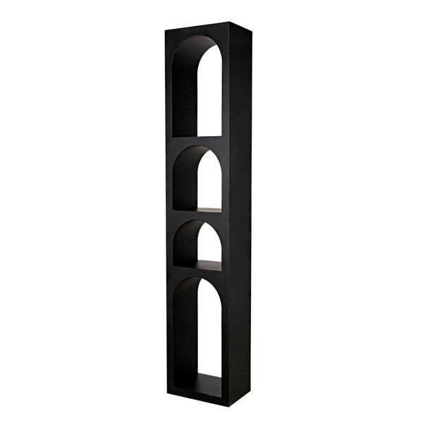 Product Image 3 for Aqueduct Narrow Bookcase with Large Arches from Noir