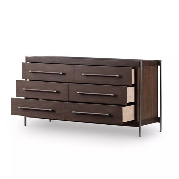 Product Image 2 for Jordan 6 Drawer Dresser Warm Brown from Four Hands