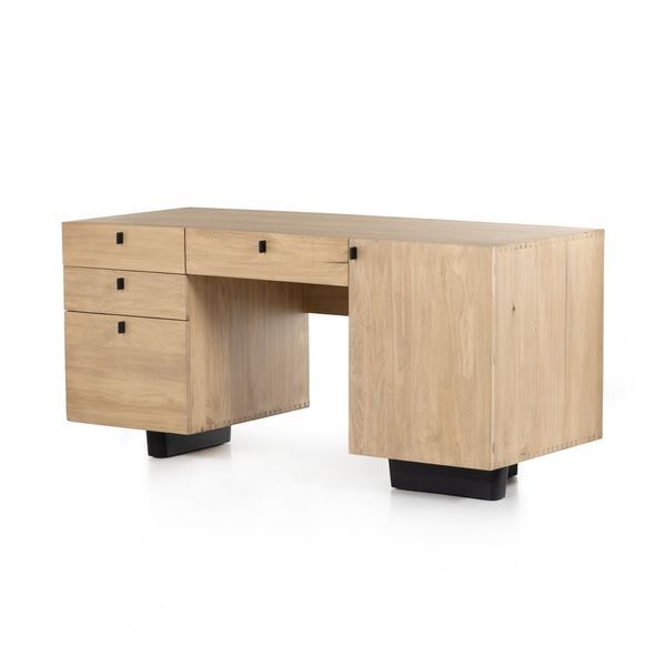 Product Image 5 for Ula Executive Desk - Dry Wash Poplar from Four Hands