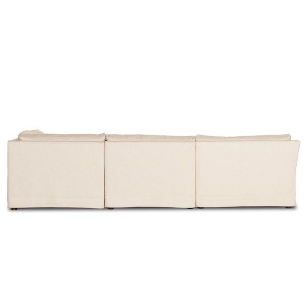 Product Image 6 for Delray 4 Piece Slipcover Sectional With Ottoman from Four Hands