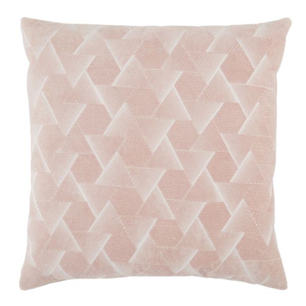 Product Image 3 for Jacques Geometric Blush/ Silver Throw Pillow 22 inch from Jaipur 