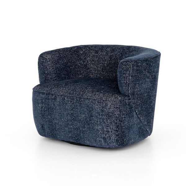 Mila Swivel Chair - Comal Azure image 1