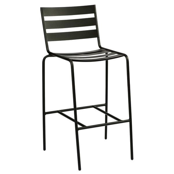 Product Image 1 for Cafe Series Metro Stationary Black Bar Stool from Woodard