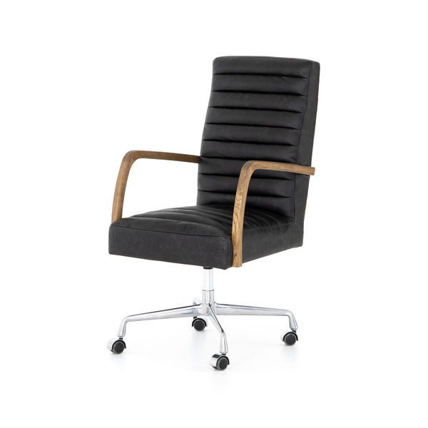 Product Image 5 for Bryson Channeled Desk Chair Smoke from Four Hands
