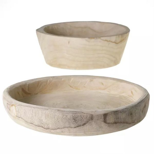 Product Image 3 for Wide Canyon Wood Bowl from Accent Decor