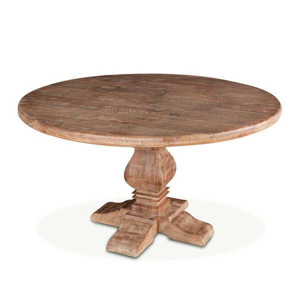 Product Image 3 for Pengrove Round Mango Wood Dining Table In Antique Oak Finish from World Interiors