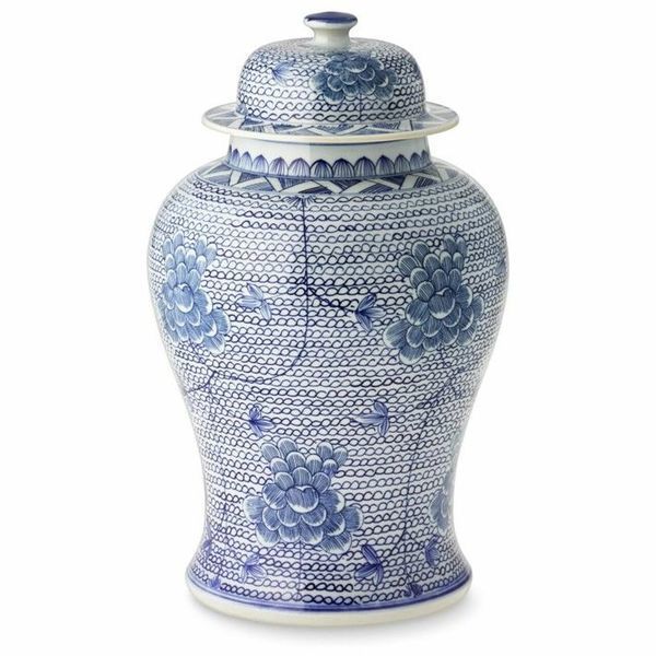 Product Image 3 for Blue & White Chain Temple Jar from Legend of Asia