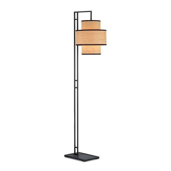 Product Image 1 for Marabout Grasscloth Floor Lamp from Currey & Company
